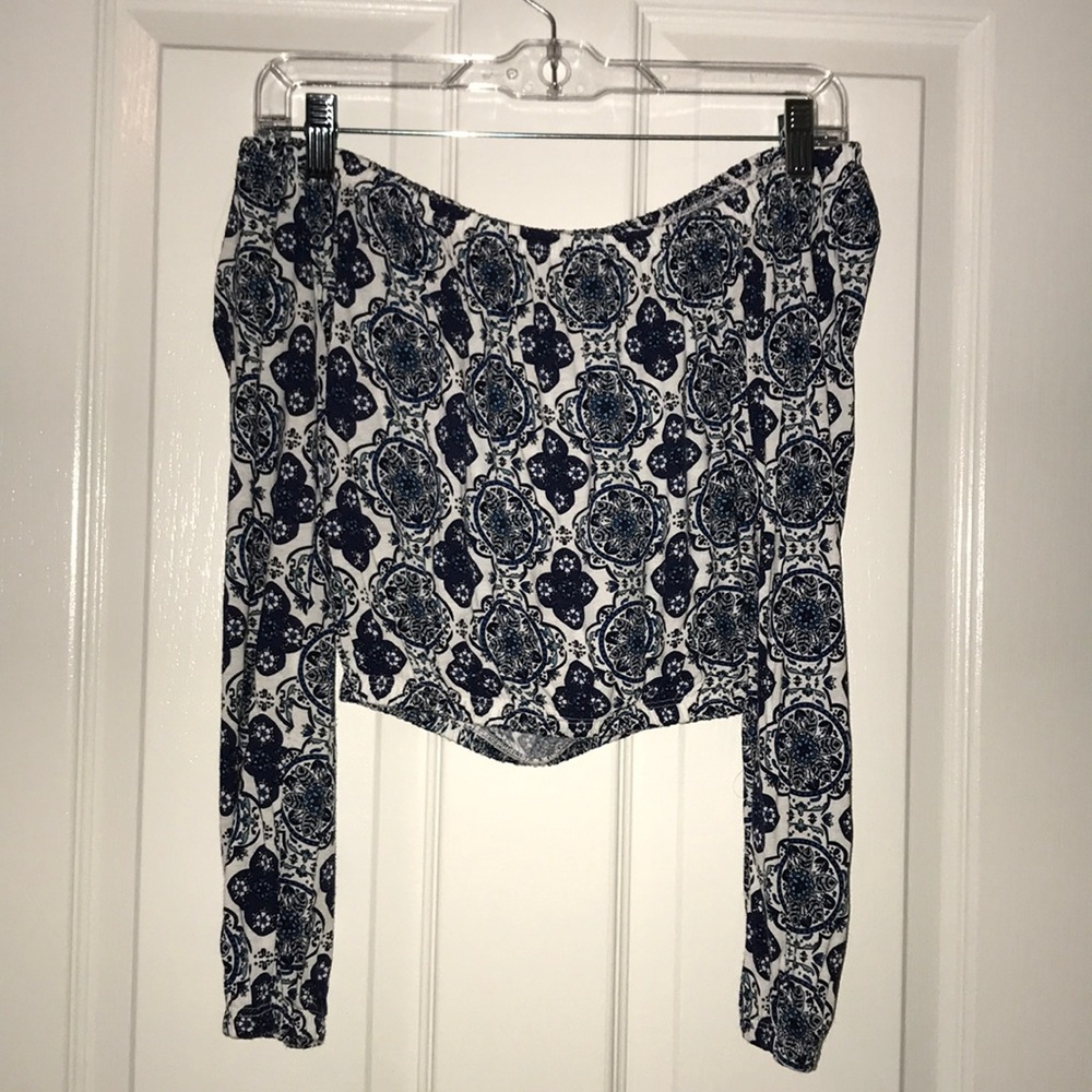 Off the shoulder crop top